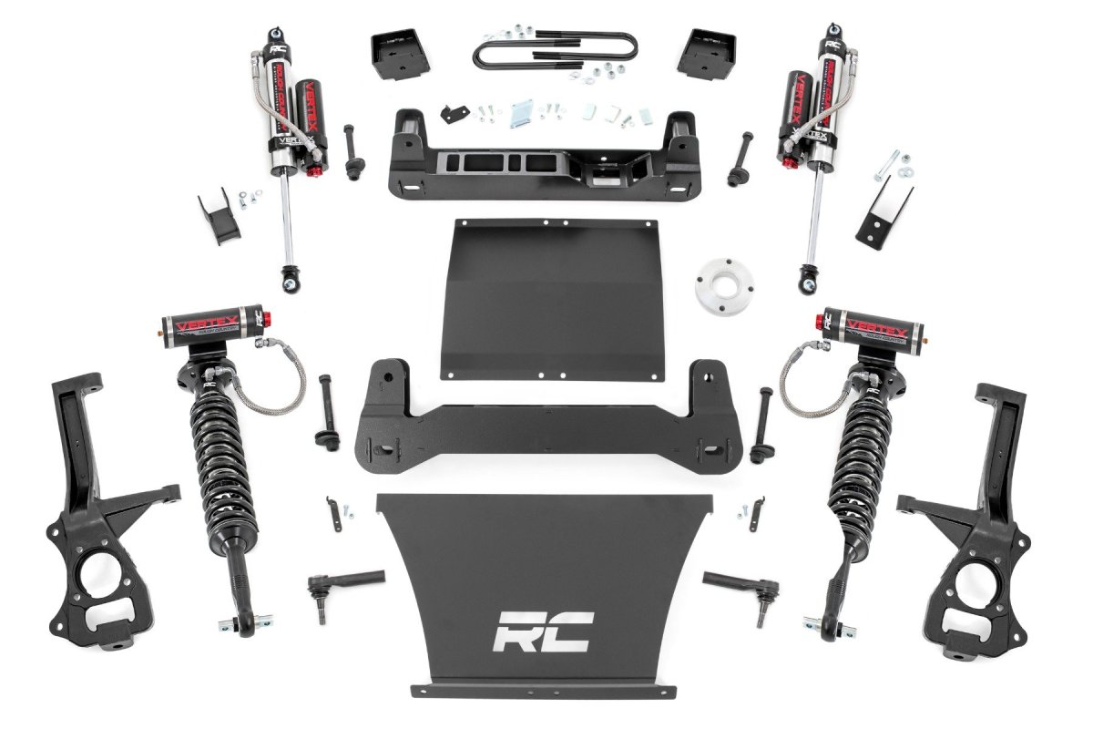 GMC Sierra 1500 Suspension Lift Kit - Front + Rear - Rough Country - 6-Inch, Mono Leaf Rear, Vertex - 2025+